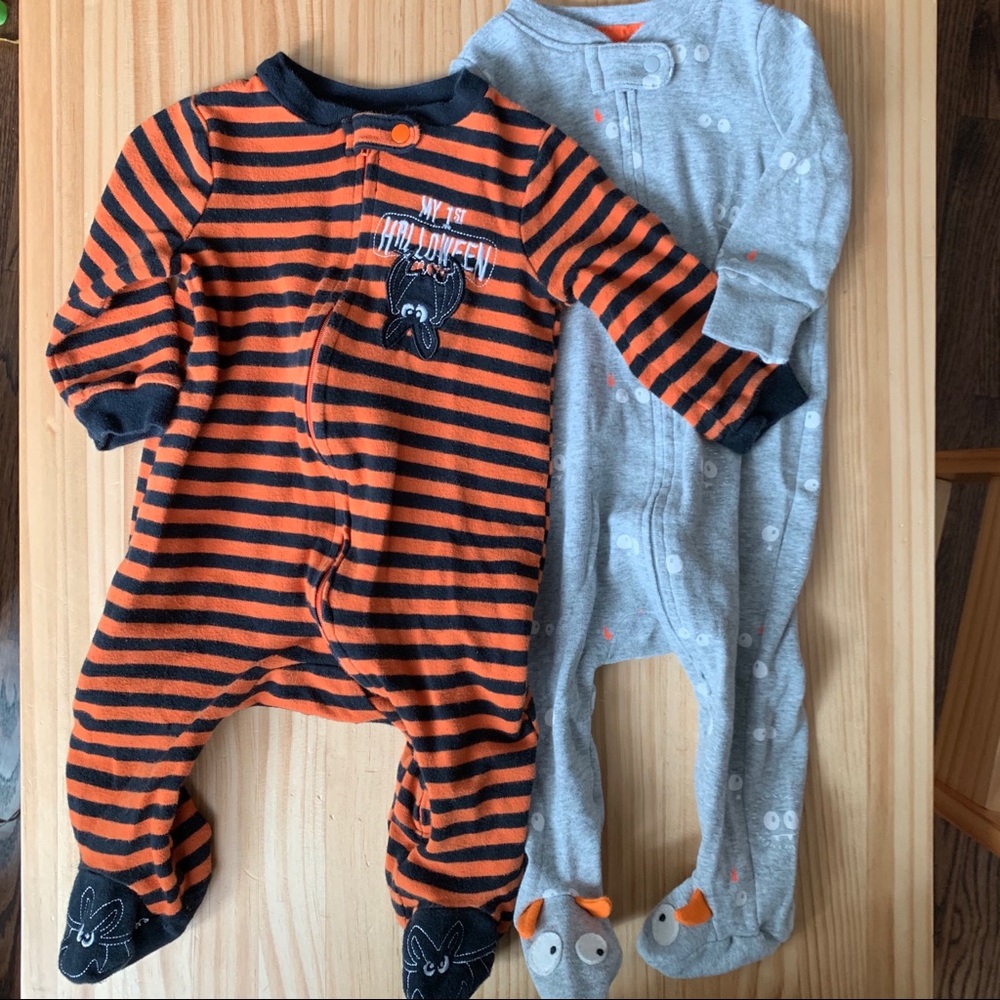 Halloween Onesies Set of Two Sz 3-6 Months